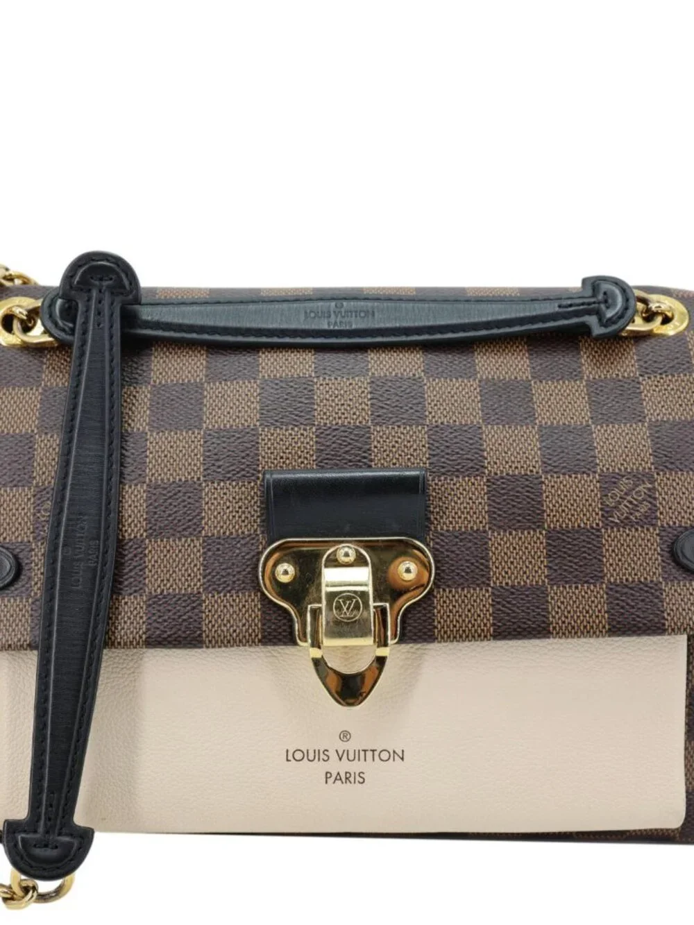 Louis Vuitton Vavin PM Damier Ebene Crossbody Bag Cream